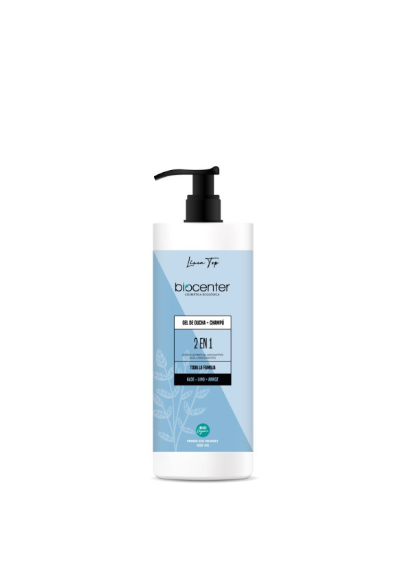 Gel de ducha y champú uso frecuente 2 en 1 BIOCENTER