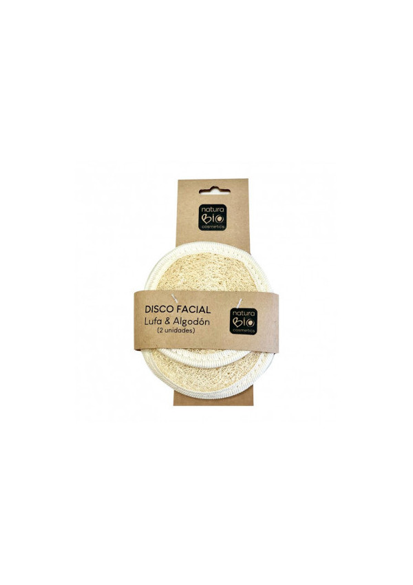 DISCO FACIAL LUFA ALGODON 2 ud
