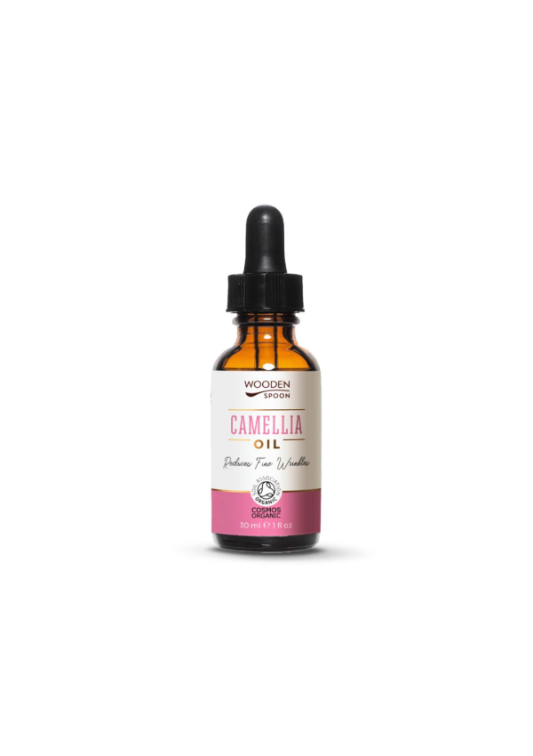  Aceite de camelia orgánico · Wooden Spoon