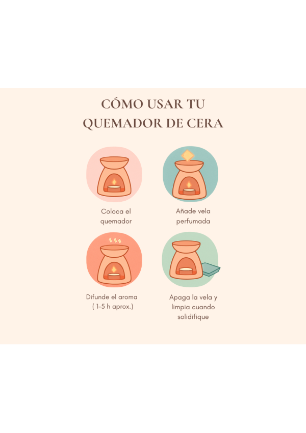 Difusor de aceites a vela - Estrella