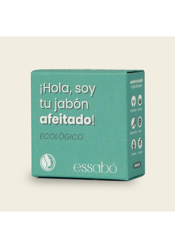 Pastilla de jabón Essabó Eco Afeitado 120g para afeitado clásico, barba y depilación corporal