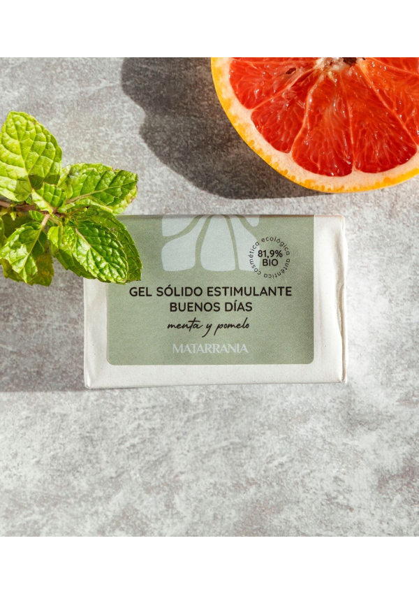 Gel sólido estimulante "Buenos Días" · 100 g