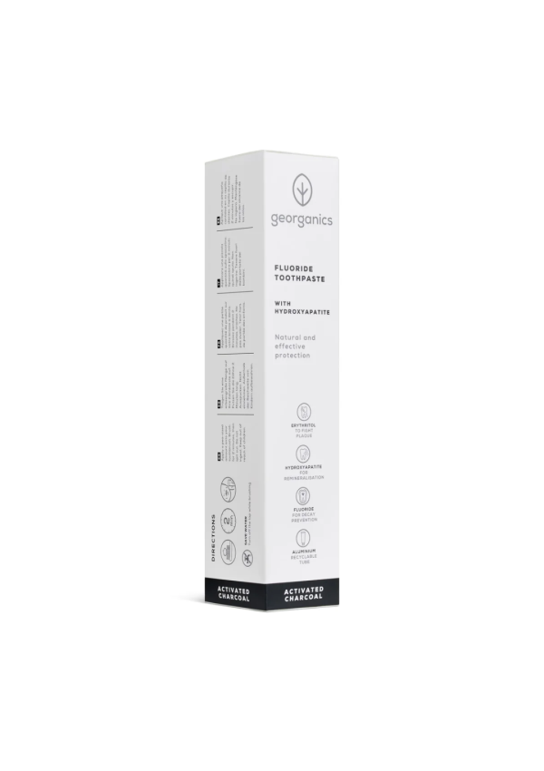 Pasta Dental con Hidroxiapatita, Carbón Activado y Flúor  75 ml