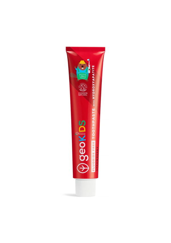 Pasta dental infantil con hidroxiapatita - Fresa - Sin flúor 75 ml