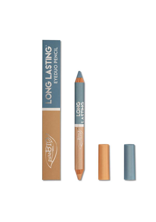 Lápiz Dúo Jumbo Ojos · Champán / Azul Dusty · 4,2 g