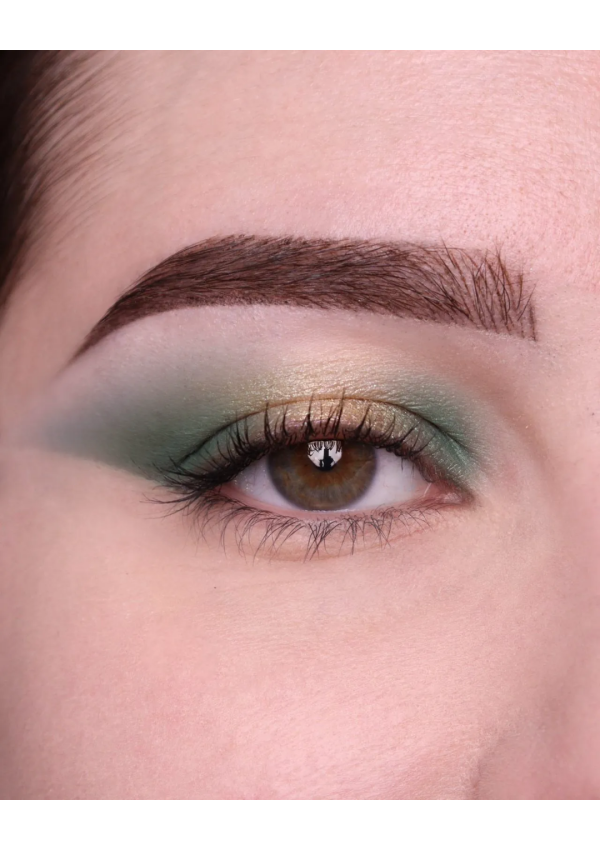 Lápiz Dúo Jumbo Ojos · Oro / Verde Musgo  · 4,2 g