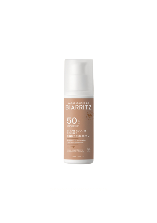 Crema Solar Facial SPF 50  Color Beige  50 ml