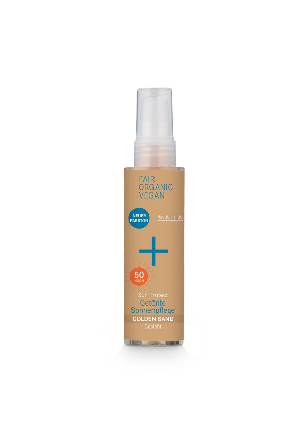 Protector solar con color SPF 50 Arena Dorada