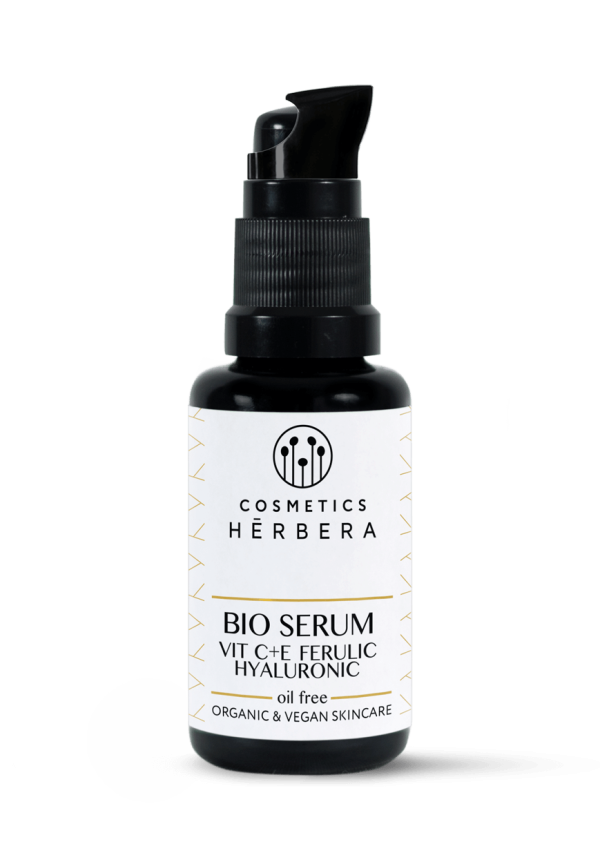 Bio Serum Vitamin C + E + Ferulic + Hyaluronic Oil Free · 30 ml