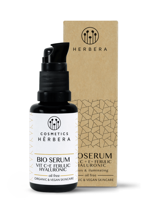 Bio Serum Vitamin C + E + Ferulic + Hyaluronic Oil Free · 30 ml