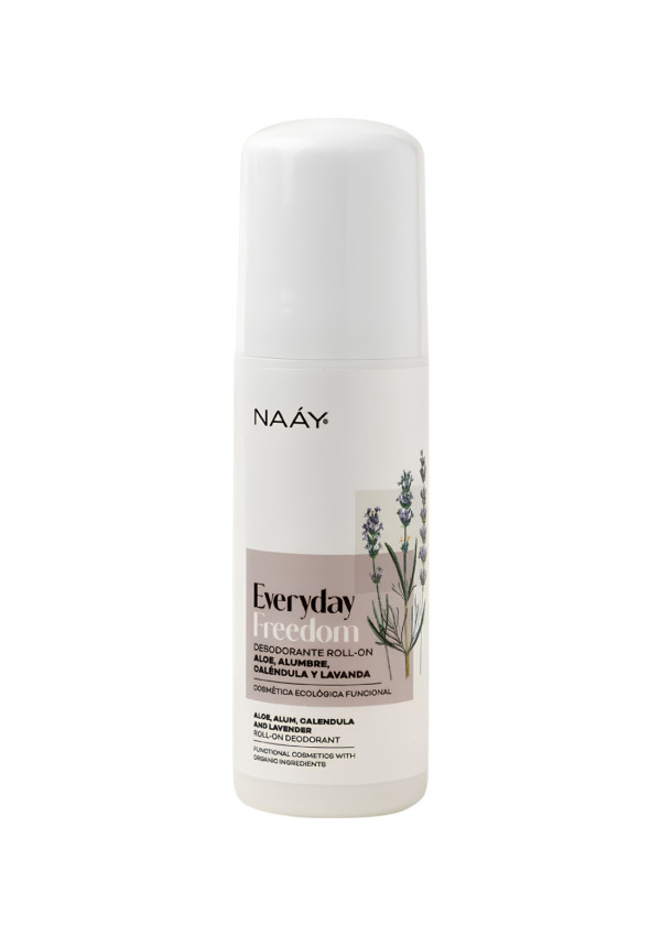 Desodorante roll-on natural con lavanda y alumbre mineral | Naáy Botanicals