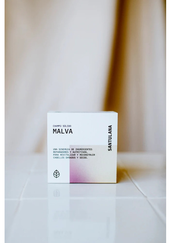 Champú Sólido Ecológico Malva ·Hidratante | Santulana