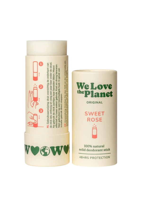 Desodorante en Stick Sweet Rose · 40 g | We Love The Planet