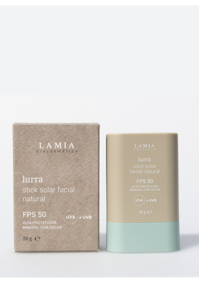 Lurra Stick Solar FPS 50 con color mineral | Lamia Biocosmética
