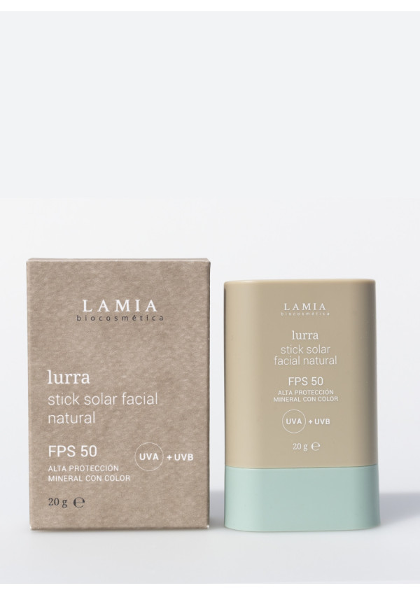 Lurra Stick Solar FPS 50 con color mineral | Lamia Biocosmética