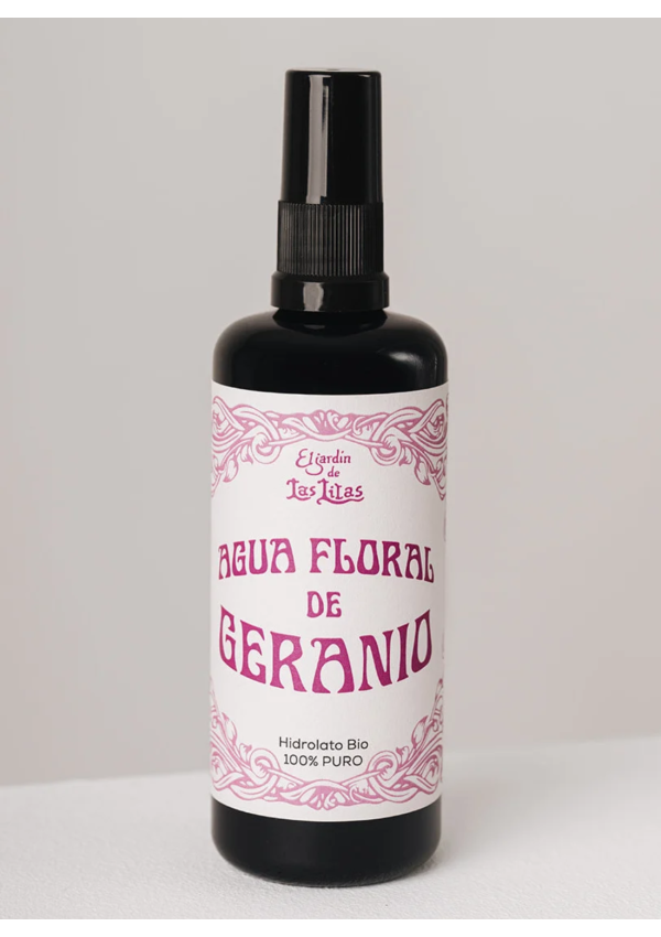 Hidrolato o agua floral de Geranio | El Jardín de las Lilas