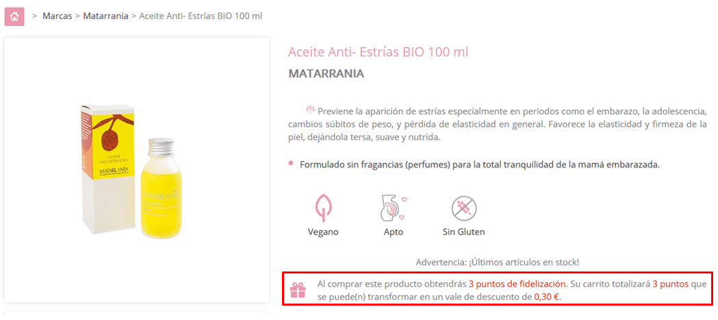 Puntos de Fidelización Nakai Cosmética Natural