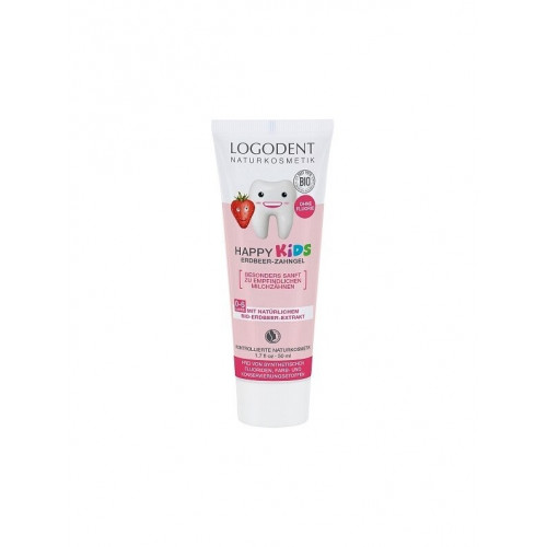 HAPPY KIDS Dentífrico gel fresa kids sin fluor 50 ml