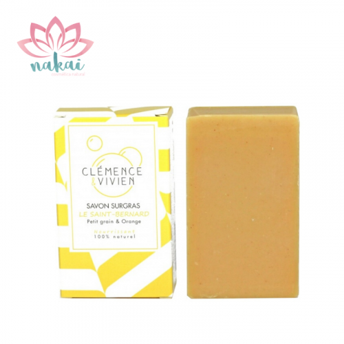 Clémence & Vivien, Jabón Nutritivo con Cúrcuma y Naranja. 100gr
