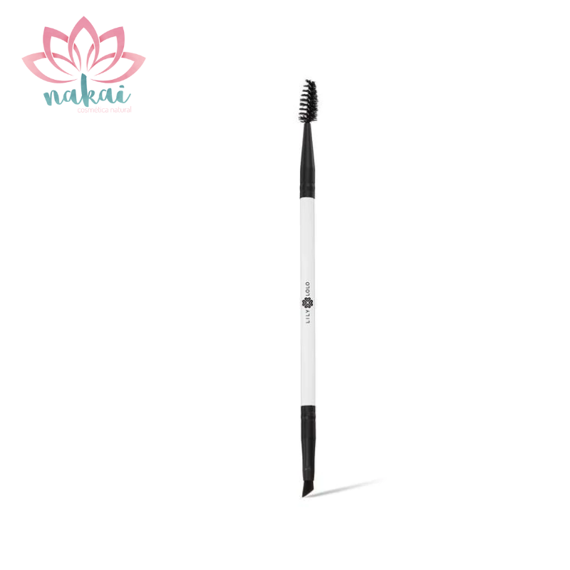 Brocha doble punta para cejas (angled brow – spoolie brush)