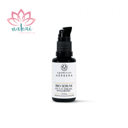 Bio Serum Vitamin C + E + Ferulic + Hyaluronic Oil Free · 30 ml