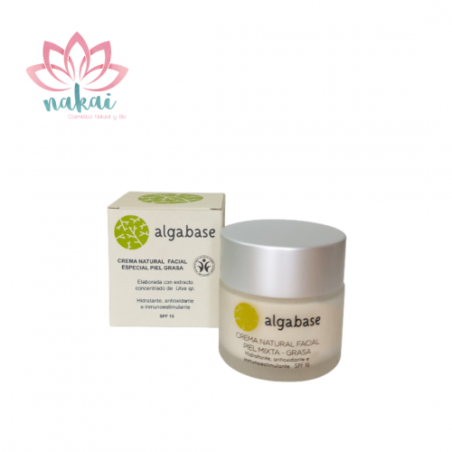 Crema facial mixta - grasa con Aga Ulva SPf 15 50 ml