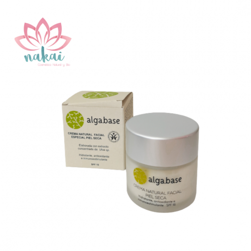 Crema facial piel seca con Aga Ulva SPf 15 50 ml