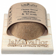 Champú sólido de Shikakai & Té verde 100gr