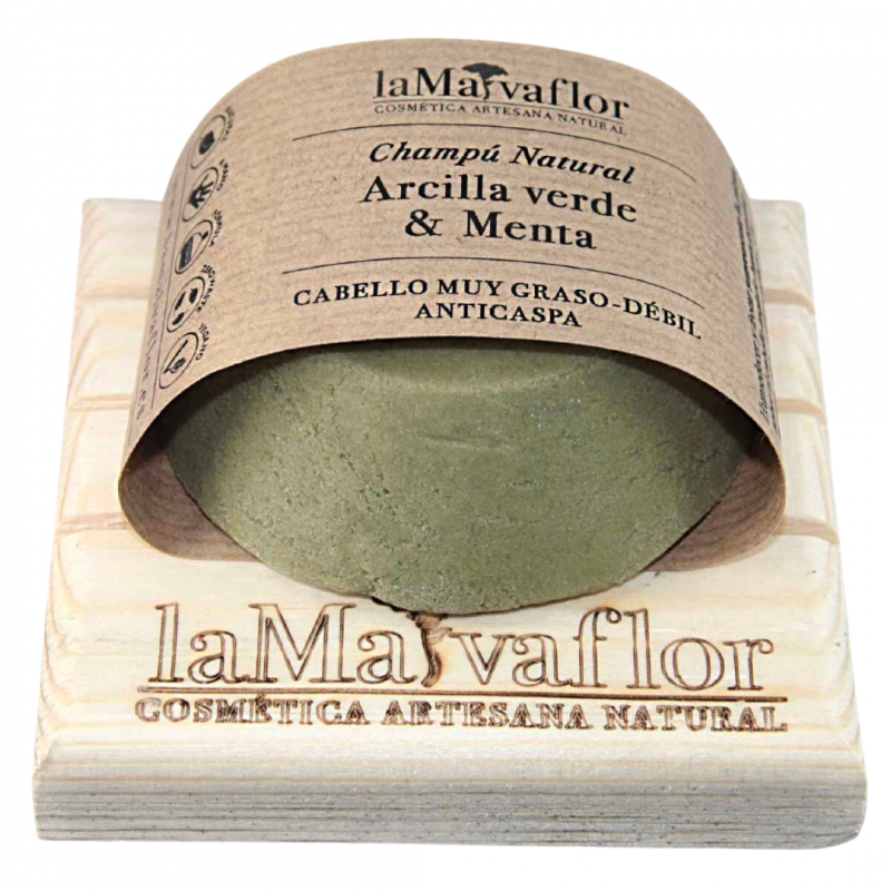 Champú sólido Arcilla Verde & Menta 100 gr