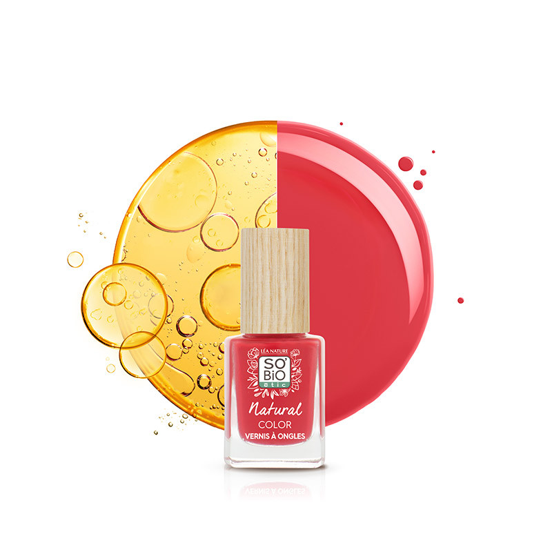 Esmalte de uñas, natural - 25 Rojo Amapola 11ml