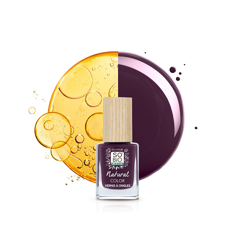 Esmalte de uñas, natural - 55 Ciruela Negra 11ml