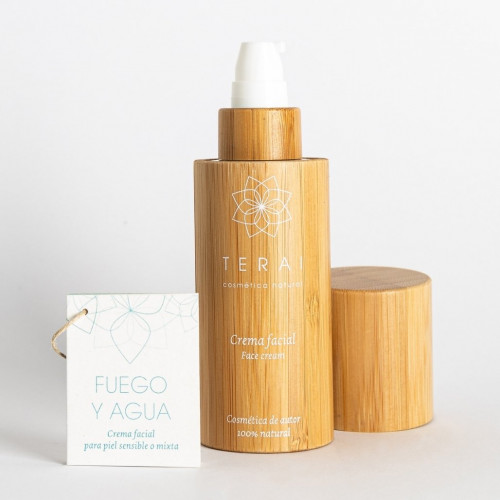 "Fuego y Agua " Crema hidratante facial para piel sensible o mixta 50 ml