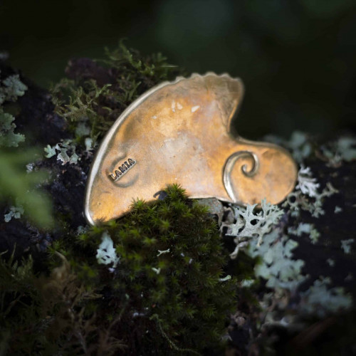 Gua Sha Joya de bronce ayurvédico con estuche de madera