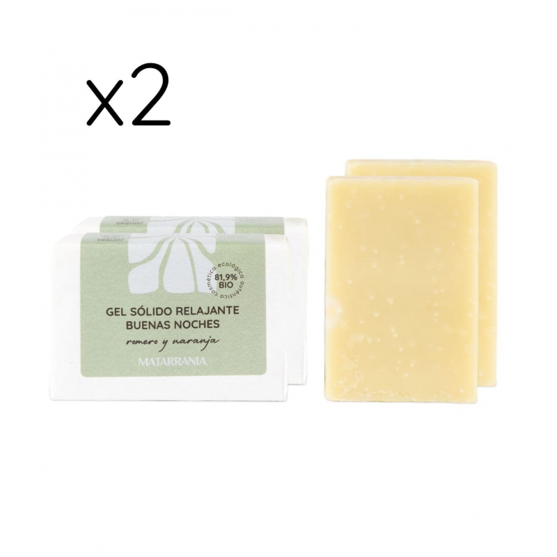 Pack 2x Gel S&oacute;lido Relajante &ldquo;Buenas Noches" 100 gr