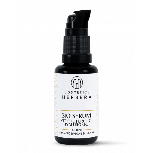 Bio Serum Vitamin C + E + Ferulic + Hyaluronic Oil Free · 30 ml