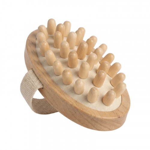 Cepillo masajeador anticelulitis bambú